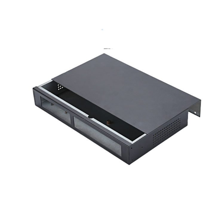 Switch Cover Precision Metal Fabrication Stamping Black Dusted Power Box 6063 Aluminum Alloy Cover