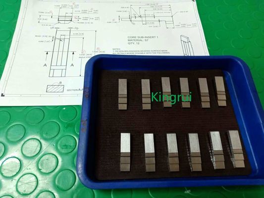 0.005mm Tolerance Grinding EDM S7 Injection Mold Parts